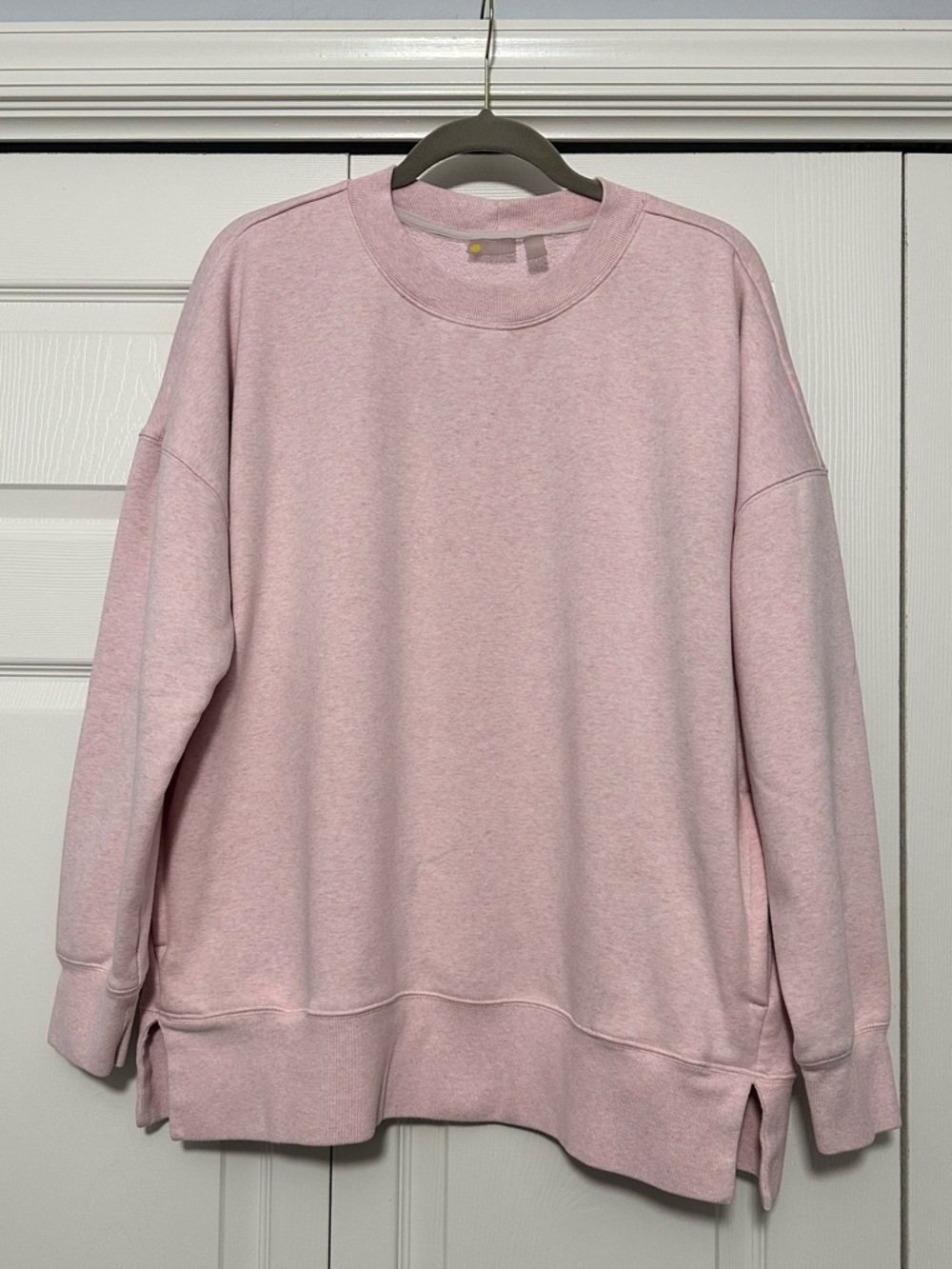 Zella Soft & Cozy Crew Sweatshirt in Heathered‎ Pink Size XXL GUC
